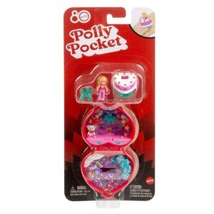 Mattel Polly Pocket Compact Playset - Heart Shaped